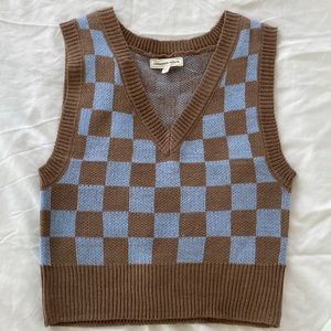 Women’s checkered vest